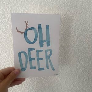 Oh Deer art print
